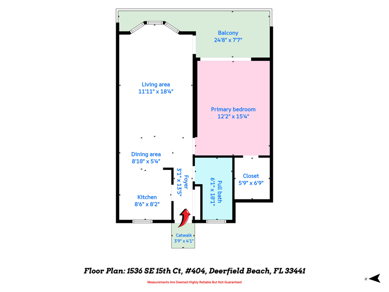 1 bedroom Condominium at 1536 SE 15th Court #404, Massachusetts Condo, Deerfield Beach — photo 3