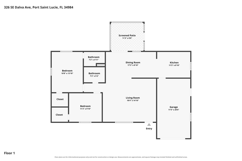 2 bedroom Single Family Residence at 326 SE Dalva Avenue, Port St Lucie Section 18, Port St. Lucie — photo 2