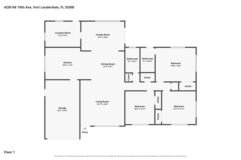 3 bedroom Single Family Residence at 4230 NE 19th Avenue, Coral Heights Sec One, Oakland Park — photo 2