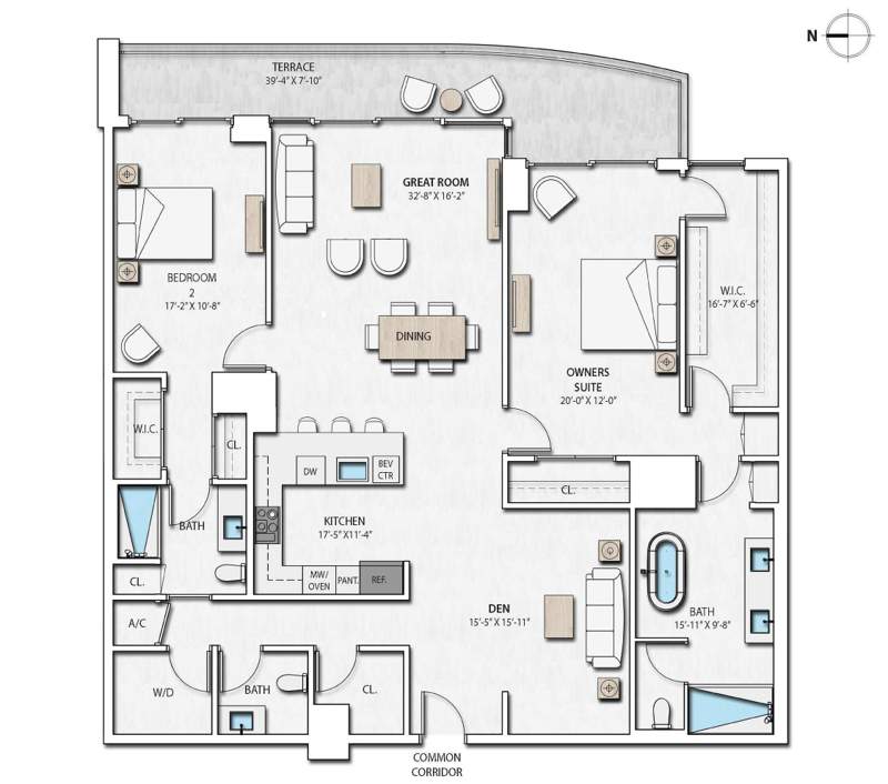 2 bedroom Condominium at 220 Lake Shore Drive #503, Nautilus 220 Condo, Lake Park — photo 3