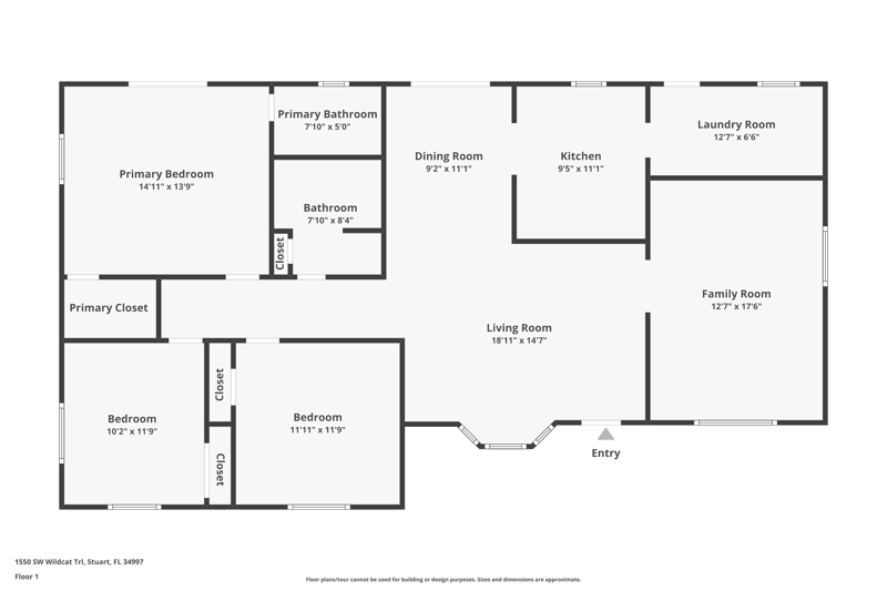 3 bedroom Single Family Residence at 1550 SW Wildcat Trail, James Villa, Stuart — photo 2