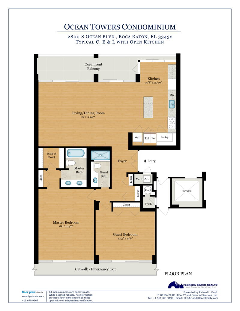 2 bedroom Condominium at 2800 S Ocean Boulevard #16-C, Ocean Towers Condominium, Boca Raton — photo 4