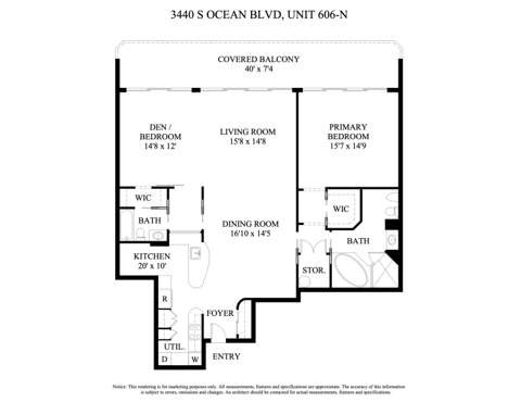 3440 S Ocean Boulevard #606N, Palm Beach FL - photo 19 of 19