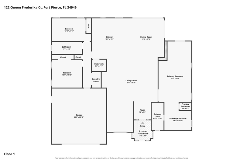 3 bedroom Single Family Residence at 122 Queen Frederika Court, Queen'S Cove Unit 1, Hutchinson Island — photo 2
