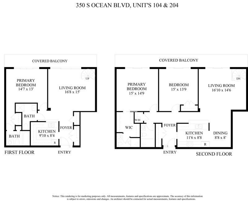 3 bedroom Condominium at 350 S Ocean Boulevard #204, Three Fifty Condo, Palm Beach — photo 2