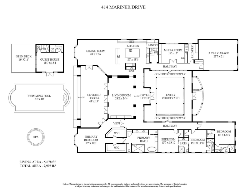 5 bedroom Single Family Residence at 414 Mariner Drive, Admirals Cove, Jupiter — photo 2