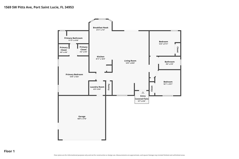 3 bedroom Single Family Residence at 1569 SW Pitts Avenue, Port St Lucie Section 14, Port St. Lucie — photo 2