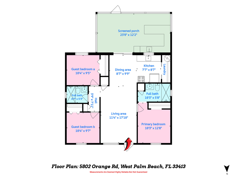 3 bedroom Single Family Residence at 5802 Orange Road, Royal Palm Estates 3, West Palm Beach — photo 2