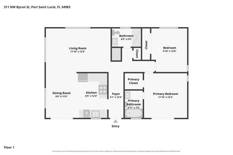 2 bedroom Single Family Residence at 311 NW Byron Street, Port St Lucie Section 25, Port St. Lucie — photo 2
