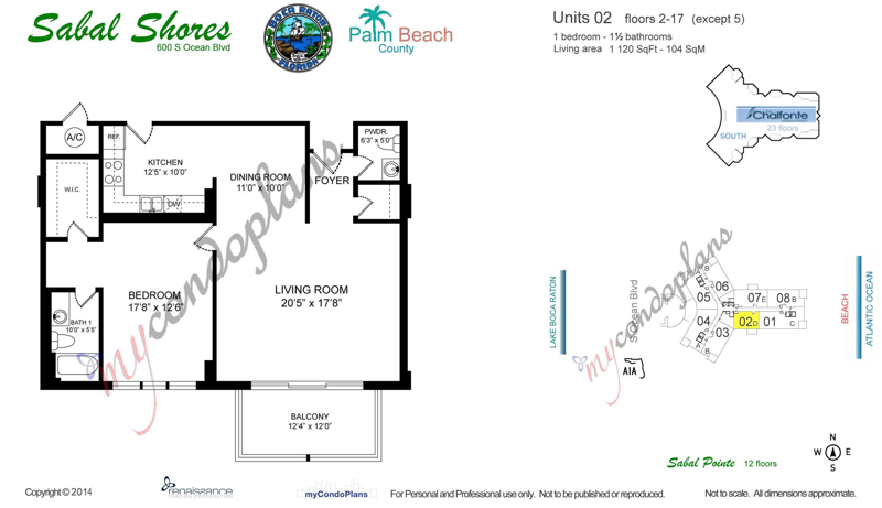 1 bedroom Condominium at 600 S Ocean Boulevard #302, Sabal Shores Apts Condo, Boca Raton — photo 2