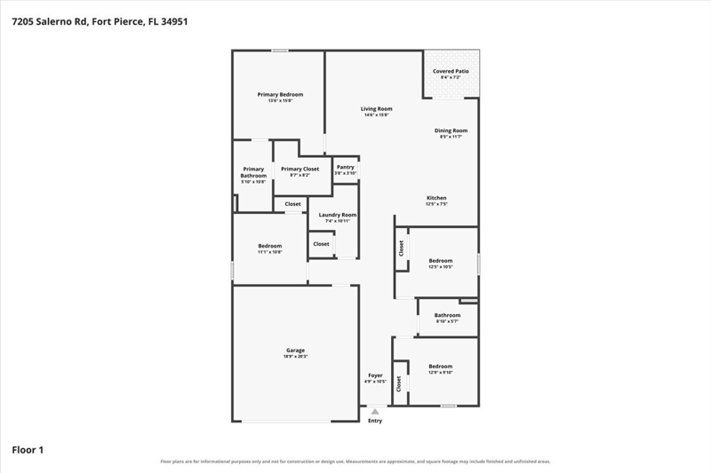 4 bedroom Single Family Residence at 7205 Salerno Road, Lakewood Park, Fort Pierce — photo 2