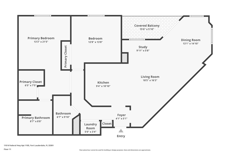 2 bedroom Condominium at 110 N Federal Highway #1105, Waverly At Las Olas, Fort Lauderdale — photo 3