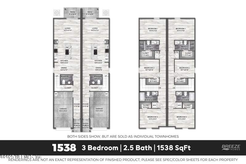 3 bedroom Townhouse at 10878 Havertz Lane #Lot 18, Harts Ridge West, Jacksonville — photo 2