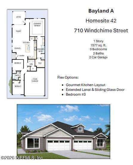 3 bedroom Townhouse at 710 Windchime Street, Wildlight, Yulee — photo 2