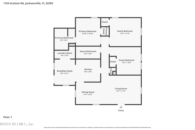 3 bedroom Single Family Residence at 1154 Scotten Road, Murray School Park, Jacksonville — photo 2