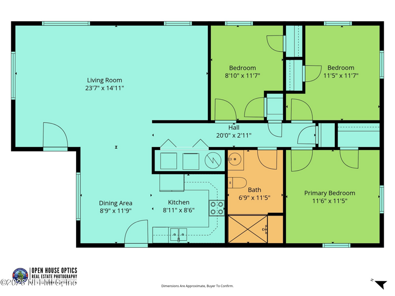 3 bedroom Single Family Residence at 105 Central Avenue, Crescent City Blks, Crescent City — photo 2