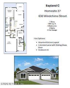 3 bedroom Townhouse at 630 Windchime Street, Wildlight, Yulee — photo 2