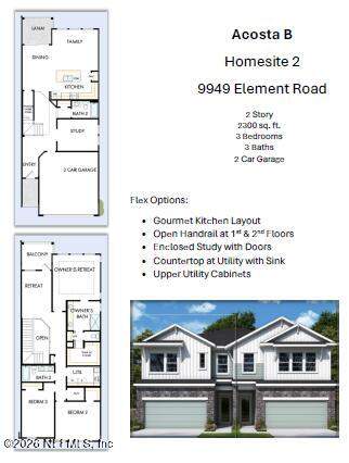 3 bedroom Townhouse at 9949 Element Road, Kettering at eTown, Jacksonville — photo 2