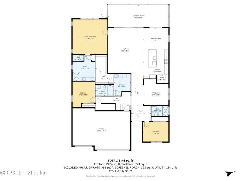 4 bedroom Single Family Residence at 310 Daymark Lane, Beacon Lake, St. Augustine — photo 5