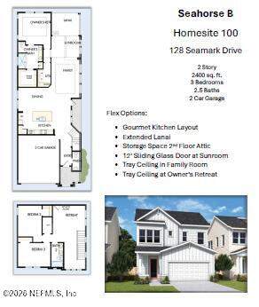 3 bedroom Single Family Residence at 128 Seamark Drive, Seabrook, Ponte Vedra — photo 2