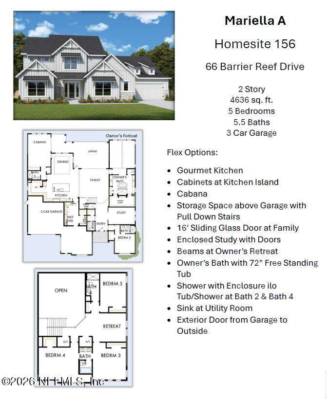 5 bedroom Single Family Residence at 66 Barrier Reef Drive, Coral Ridge, Ponte Vedra — photo 2