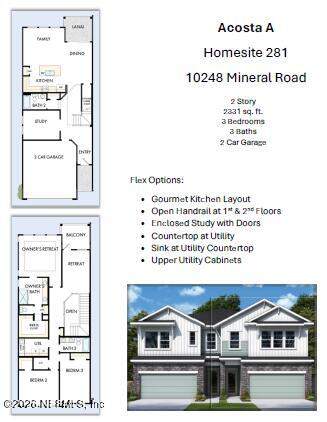 3 bedroom Townhouse at 10248 Mineral Road, Kettering at eTown, Jacksonville — photo 2