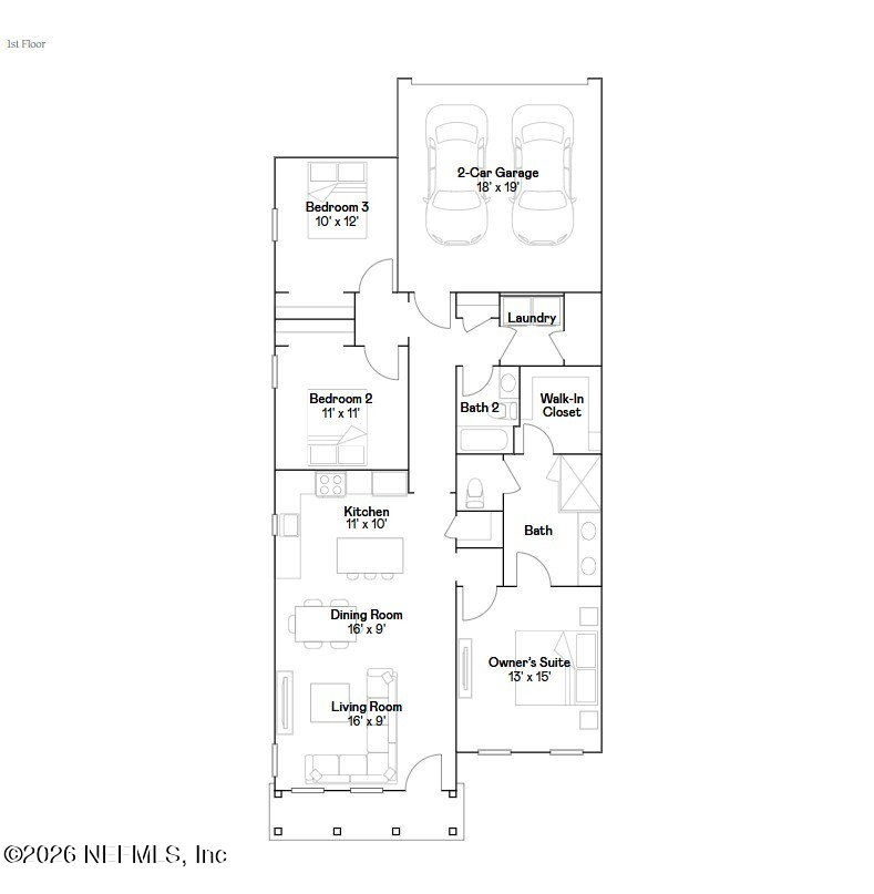 3 bedroom Townhouse at 43 Tyson Court, Shearwater Townhomes, St. Augustine — photo 2
