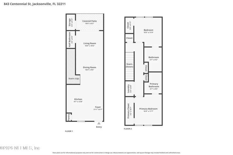 2 bedroom Townhouse at 843 Centennial Street, Rivergate, Jacksonville — photo 2