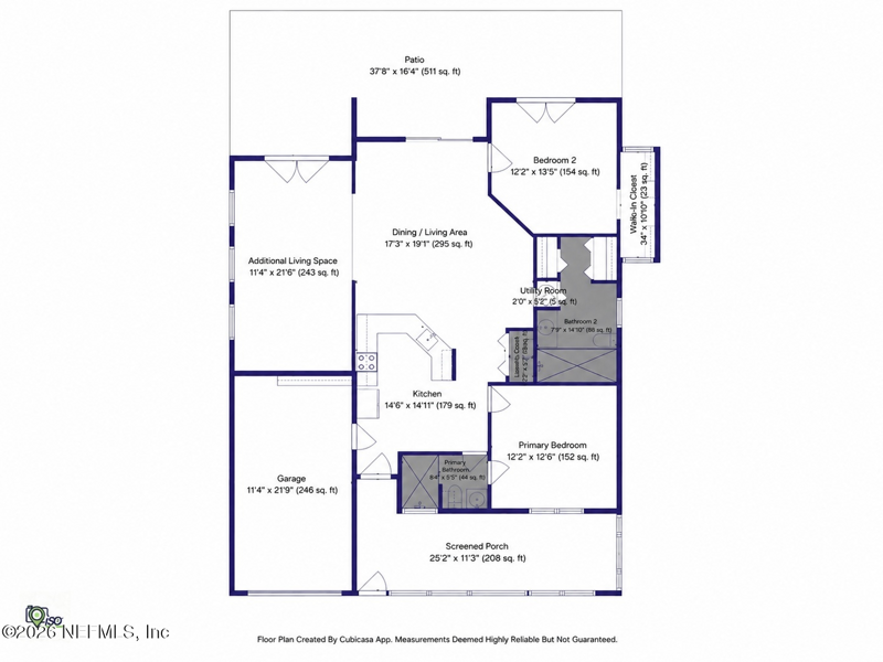 2 bedroom Single Family Residence at 2119 Fairway Villas Lane, Fairway Villas, Atlantic Beach — photo 3