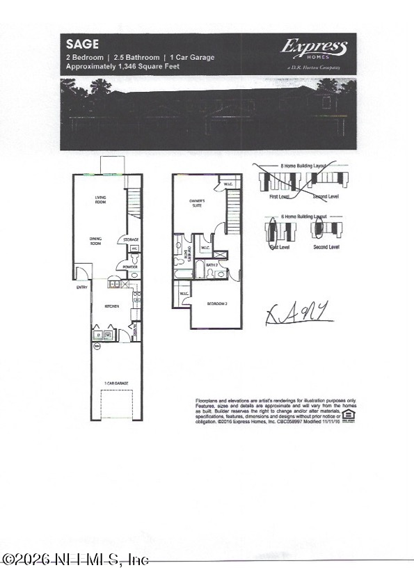 2 bedroom Townhouse at 446 Servia Drive, Palisades At Durbin Crossing, Jacksonville — photo 2