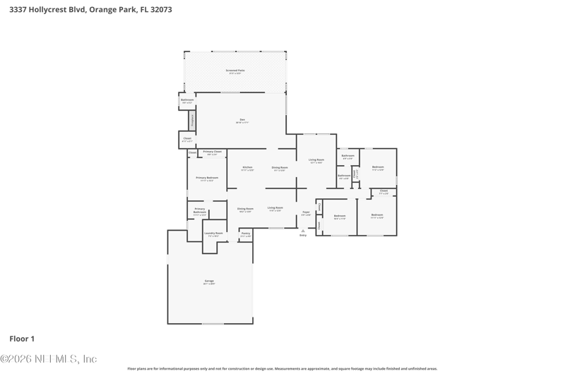 4 bedroom Single Family Residence at 3337 Hollycrest Boulevard, Hollycrest, Orange Park — photo 2