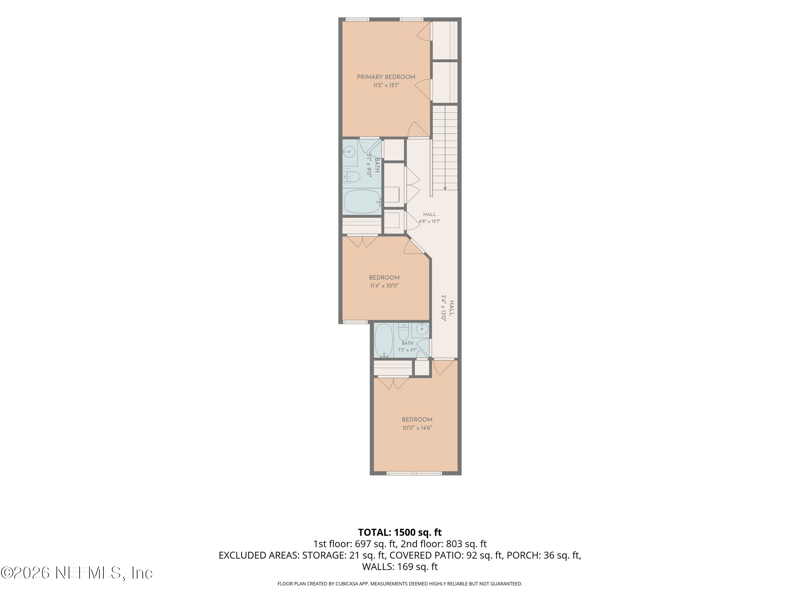 3 bedroom Townhouse at 6078 Bartram Village Drive, Bartram Springs, Jacksonville — photo 4