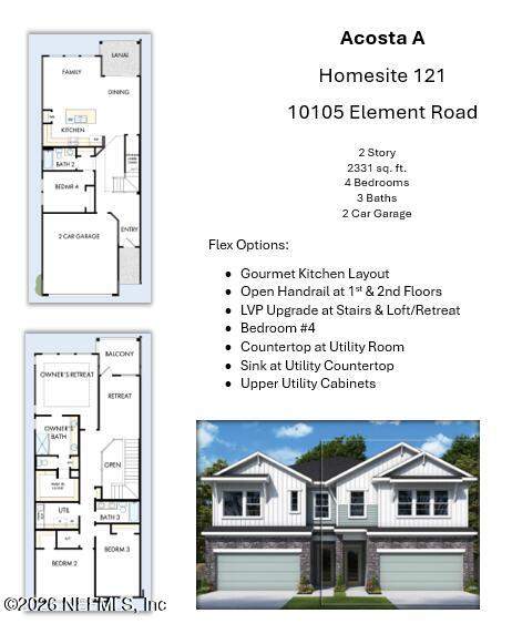 4 bedroom Townhouse at 10105 Element Road, Kettering at eTown, Jacksonville — photo 2