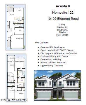 3 bedroom Townhouse at 10109 Element Road, Kettering at eTown, Jacksonville — photo 2