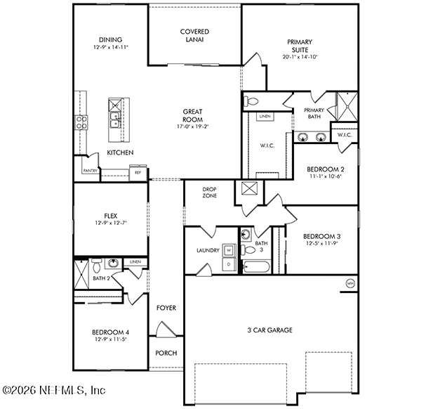 4 bedroom Single Family Residence at 12692 Fabius Way, Azalea Creek, Jacksonville — photo 2