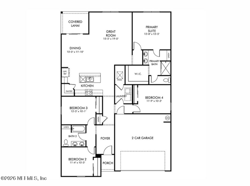 4 bedroom Single Family Residence at 7353 Everett Forest Drive, Cypress Meadows, Jacksonville — photo 2