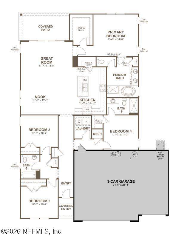 4 bedroom Single Family Residence at 808 Vista Creek Avenue, Woodland Reserve, Jacksonville — photo 2