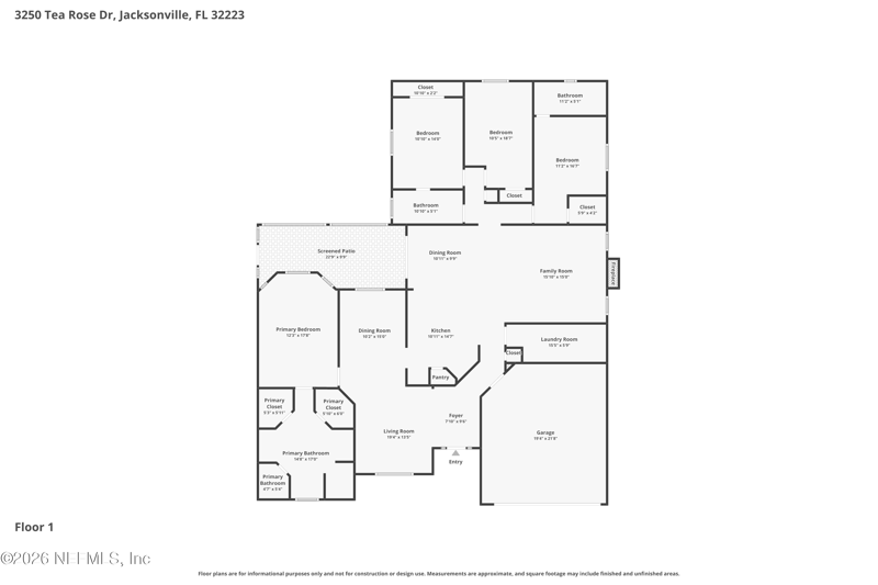 4 bedroom Single Family Residence at 3250 Tea Rose Drive, Heaven Trees, Jacksonville — photo 2