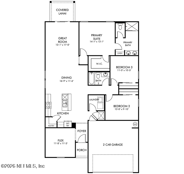 3 bedroom Single Family Residence at 7329 Everett Forest Drive, Cypress Meadows, Jacksonville — photo 2