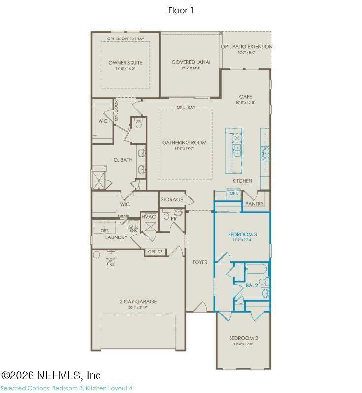 3 bedroom Single Family Residence at 889 Del Webb Parkway, Del Webb Wildlight, Yulee — photo 4