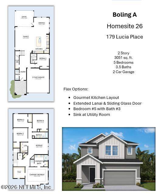 5 bedroom Single Family Residence at 179 Lucia Place, Evergreen Island at Silverleaf, St. Augustine — photo 2