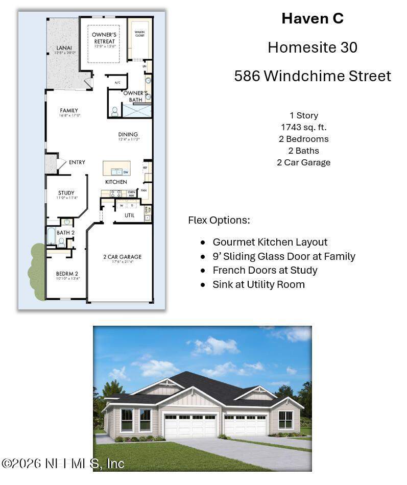2 bedroom Townhouse at 586 Windchime Street, Wildlight, Yulee — photo 2