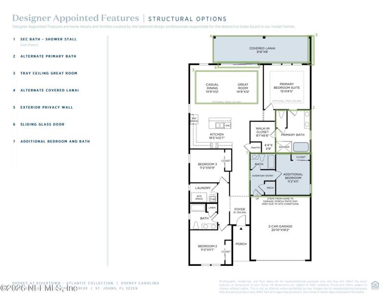 4 bedroom Single Family Residence at 193 Pine Leaf Drive Drive #177, Silverleaf, St. Augustine — photo 3
