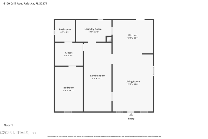 1 bedroom Single Family Residence at 6100 Crill Avenue, Palatka, Palatka — photo 2