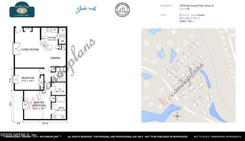 2 bedroom Condominium at 13715 RICHMOND PARK Drive #702, Windsor Pointe, Jacksonville — photo 2
