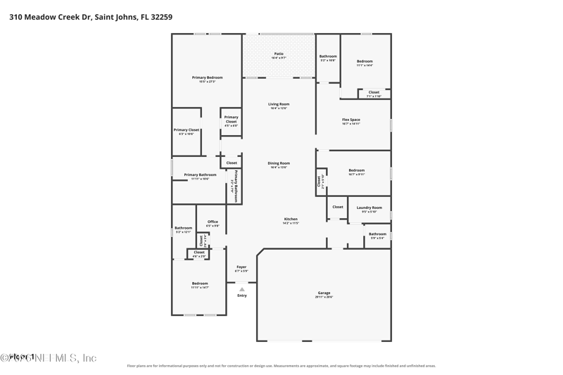 4 bedroom Single Family Residence at 310 Meadow Creek Drive, Rivertown, St. Johns — photo 2
