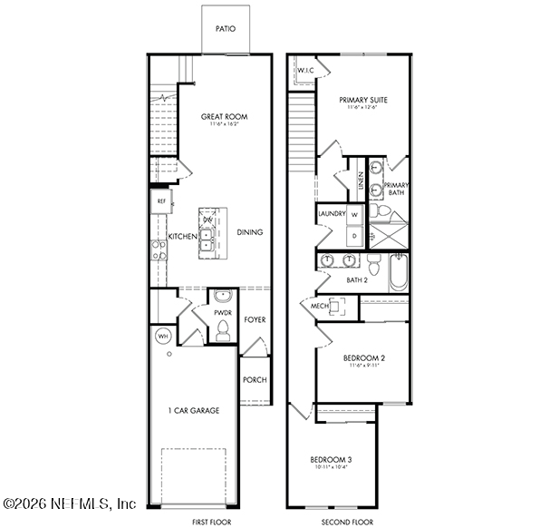 3 bedroom Townhouse at 3629 Luxor Way, District at Oakleaf Village, Middleburg — photo 2