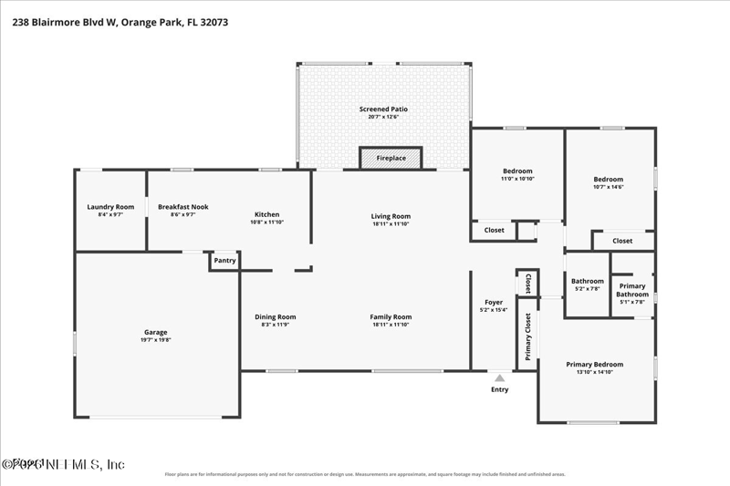 3 bedroom Single Family Residence at 238 Blairmore Boulevard, Belair, Orange Park — photo 3