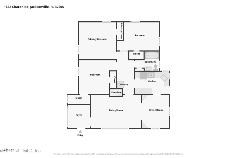 3 bedroom Single Family Residence at 1632 Charon Road, Crabtree Manor, Jacksonville — photo 2