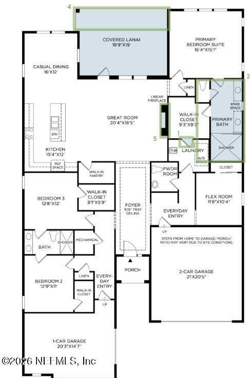 3 bedroom Single Family Residence at 12178 Endeavor Drive, Regency at Everrange, Jacksonville — photo 5